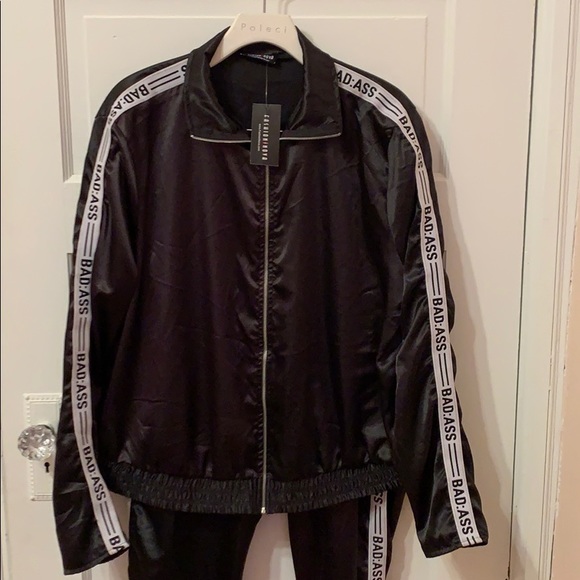 Fashion Nova Real One Satin Set, Size 2X - Picture 3 of 4